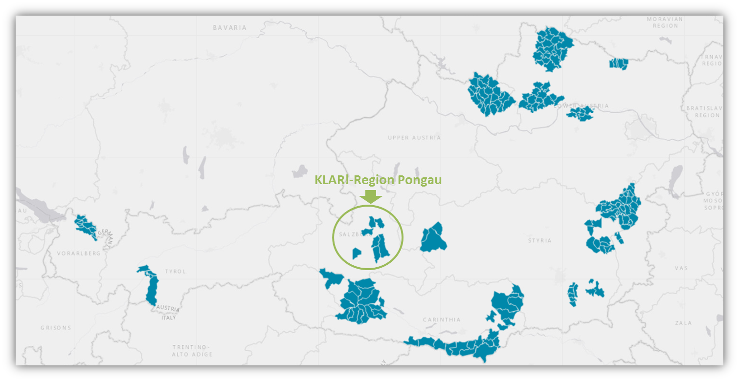 KLAR! Region Pongau - Karte